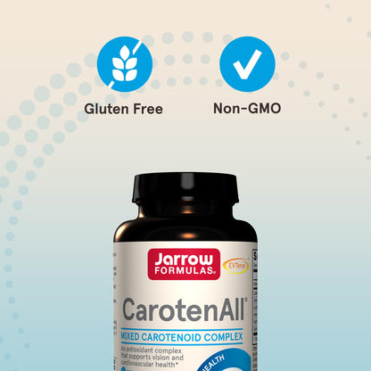 Jarrow Formulas® CarotenAll, Dietary Supplement, Antioxidant Support for Vision and Cardiovascular Health, 60 Softgels, Up to a 60 Day Supply