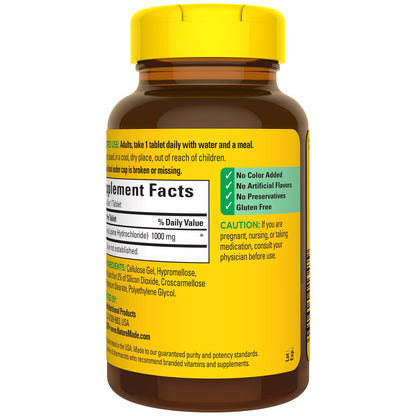 Nature Made L-Lysine 1000 mg, Dietary L-Lysine Supplements, 60 Tablets, 60 Day Supply