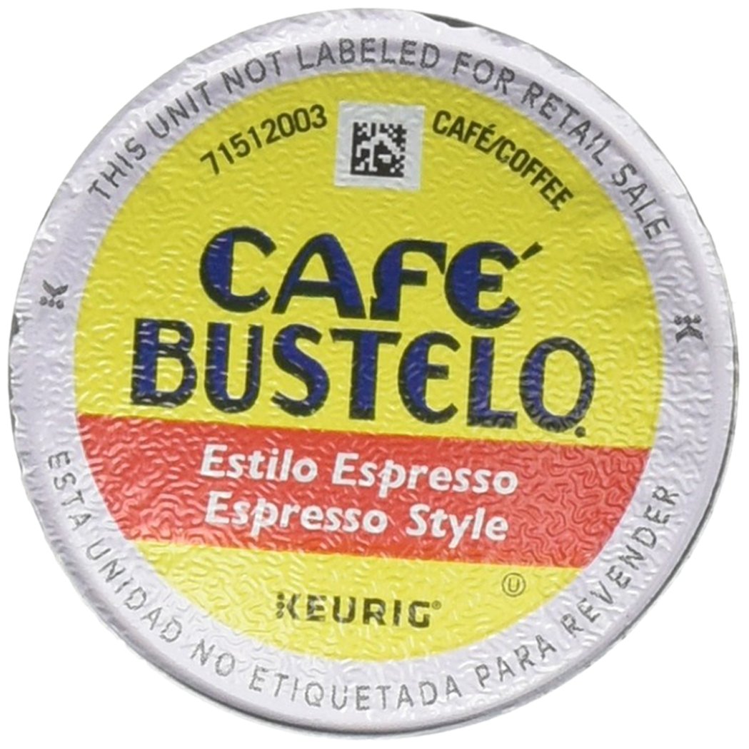 Cafe Bustelo, K-Cup Single Serve, 12 Count, 4.44oz Box (Pack of 3) (Espresso Style)