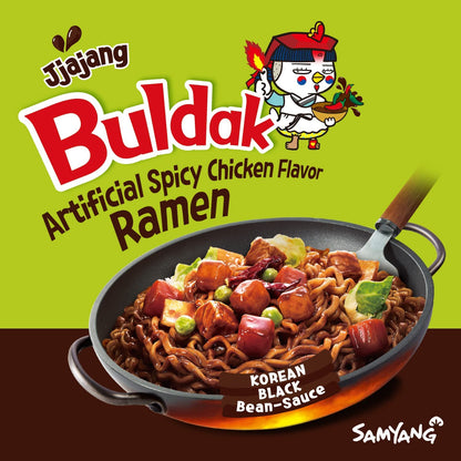SY Ramen Noodle (2 Jjajang, Variety Pack of 2)