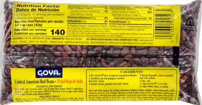 Goya Central American Red Beans, Dry, 1 Pound Bag