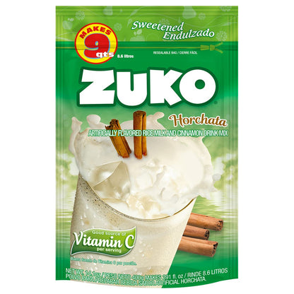 Zuko Horchata Instant Powder Drink | Family Pack | No Sugar Needed | Vitamin C | 14.1 Ounce (Pack of 6)
