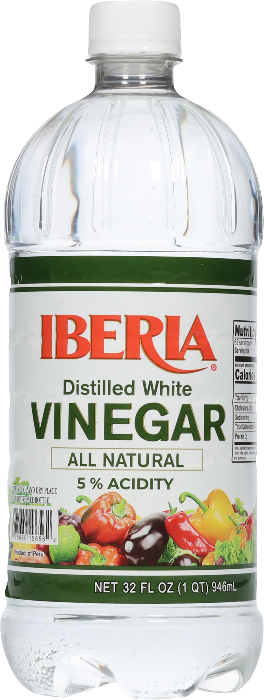 Iberia Distilled White Vinegar, 32 fl oz
