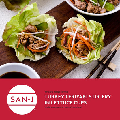 San-J - Gluten Free Teriyaki Sauce - Well-balanced Sauce for Cooking - Non-GMO - 10 oz Bottle - 2 Pack