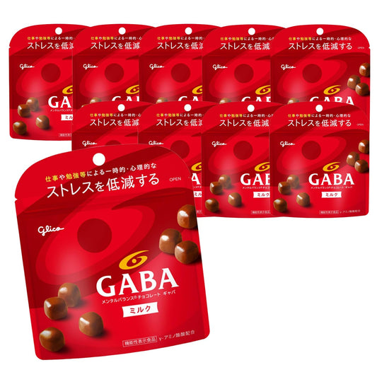 Glico mental balance chocolate GABA & lt; Milk & gt; stand pouch 51g ~ 10 bags