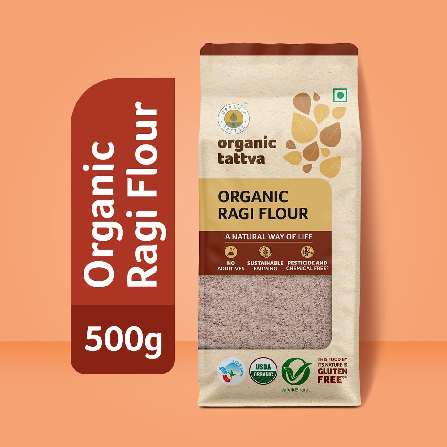 Organic Tattva Ragi Flour 1Lb
