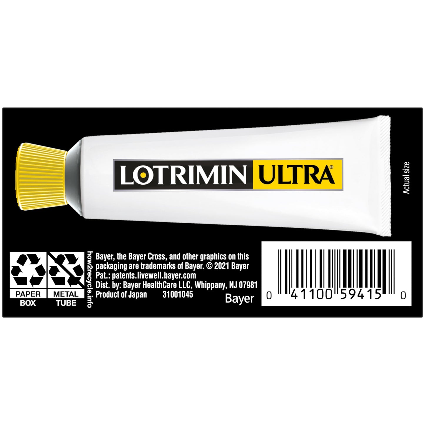 Lotrimin Ultra Jock Itch Cream - Powerful Butenafine Hydrochloride Treatment for Jock Itch, 0.42 Ounce (12 Grams) (Packaging May Vary)