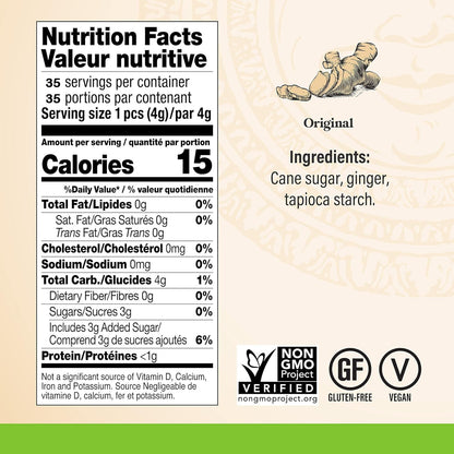 Chimes Ginger Chews, Original, 5 Ounce (Pack of 1)