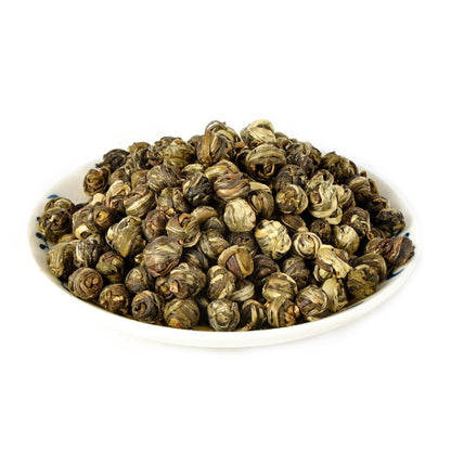 ChaWuWarmSun Jasmine Pearls Tea Dragon Ball,3.5oz/100g,Loose Leaf Green Tea of Chinese