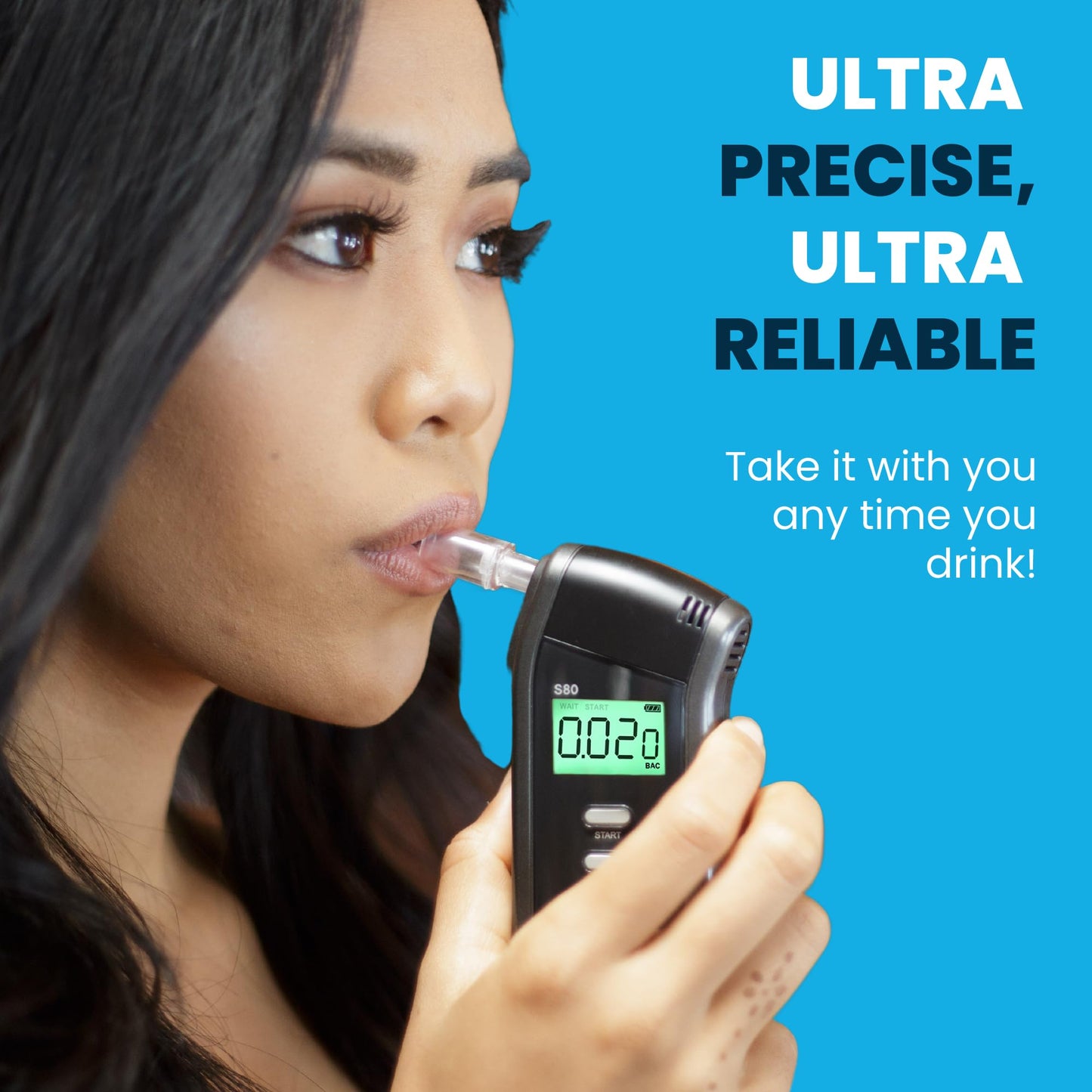 BACtrack S80 Breathalyzer | Professional-Grade Accuracy | DOT & NHTSA Approved | FDA 510(k) Cleared | Portable Breath Alcohol Tester for Personal & Professional Use | FSA/HSA Eligible