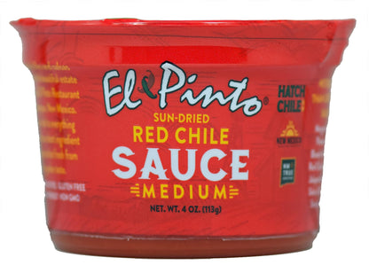 El Pinto Medium Hatch Red Chile Sauce (4 Ounces, 12 Pack)