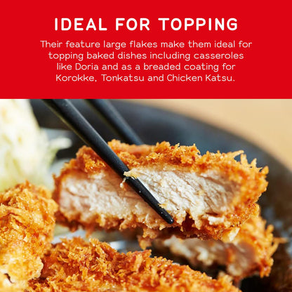 Japanese Style Panko Bread Crumbs – Crispy Panko Flakes, Light and Crunchy, Wheat Bread Crumbs for Cooking and Frying - 6.98oz (Pack of 1)