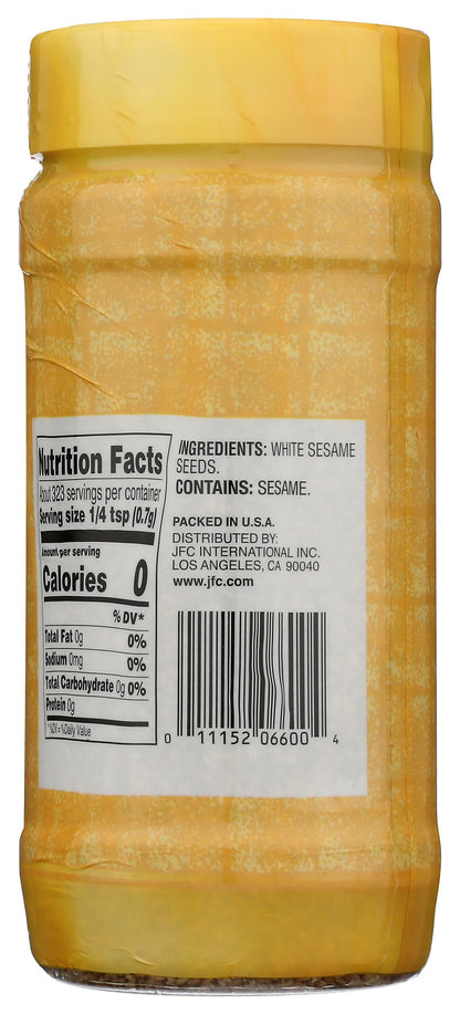 JFC, Seeds Sesame White Roasted, 8 Ounce