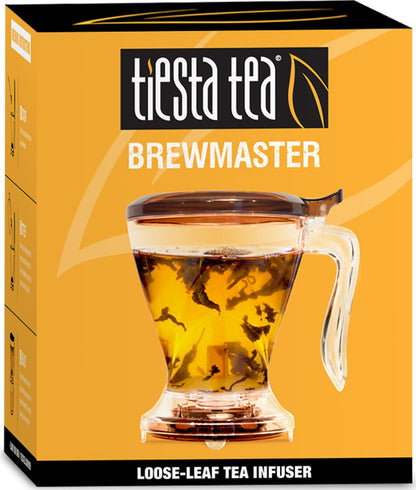 Tiesta Tea Ultimate Live Loose Leaf Kit, Tea Starter Kit with High to Non-Caffeinated Blends, Hot & Iced Brews, Includes Black, Green, Herbal Sample Bags and 16oz Brewmaster Dispensing Infuser
