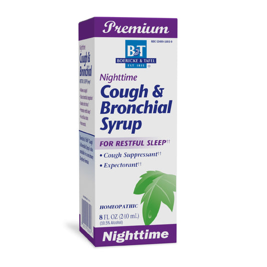 Nature's Way B&T Nighttime Cough & Bronchial Syrup for Restful Sleep Homeopathic, , Purple Cherry 8.0 Fl Oz