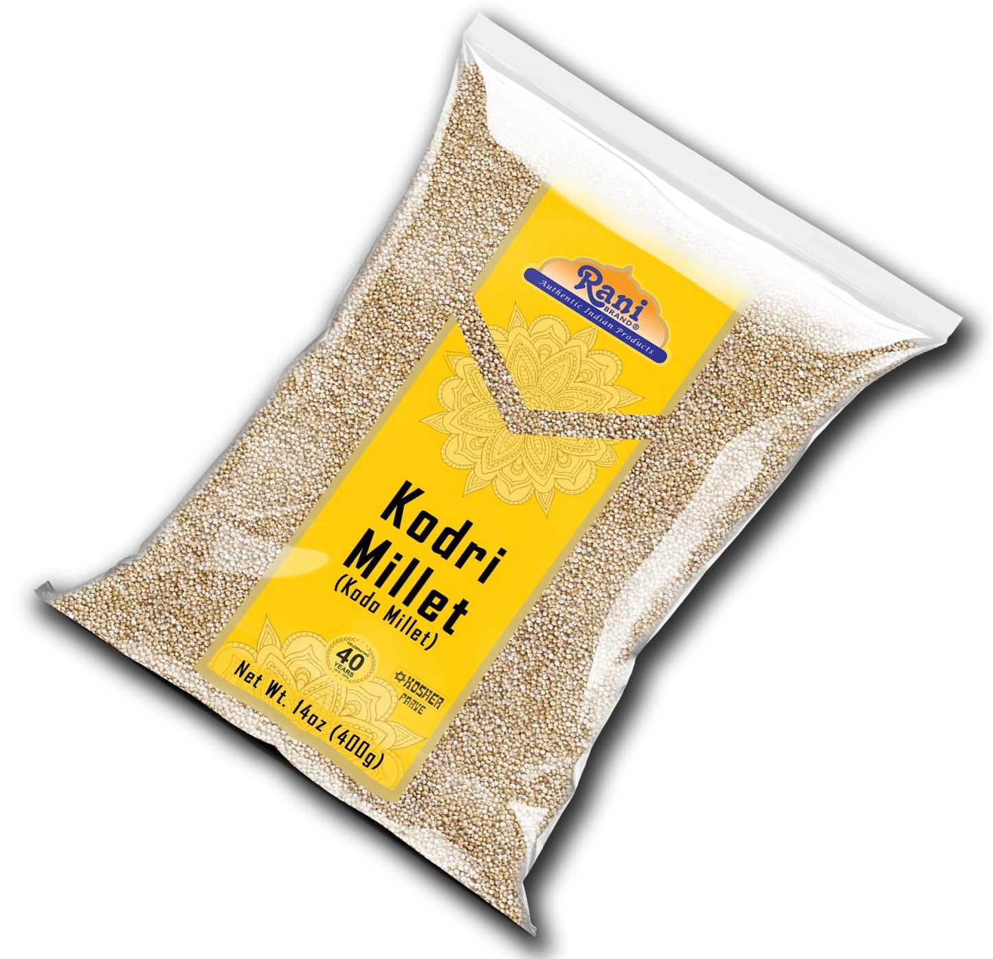 Rani Kodri (Polished Kodo Millet Seeds) Ancient Grains 400g (14oz) ~ All Natural | Gluten Friendly | NON-GMO | Kosher | Vegan | Indian Origin (Varagu/Kodra/Harka)