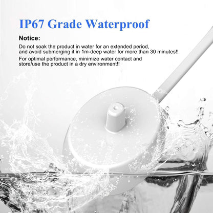 LAP POW Replacement Charger Compatible with Oral B Electric Toothbrush Series 3 4 5 6 Pro 1000/3000/5000, Inductive Charging Base Portable Waterproof Power Cord Environmental ABS, Model XT-3757 White