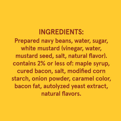 BUSH'S BEST 16 oz Canned Maple Cured Bacon Baked Beans Source of Protein and Fiber, Low Fat, Gluten Free, (Pack of 12)