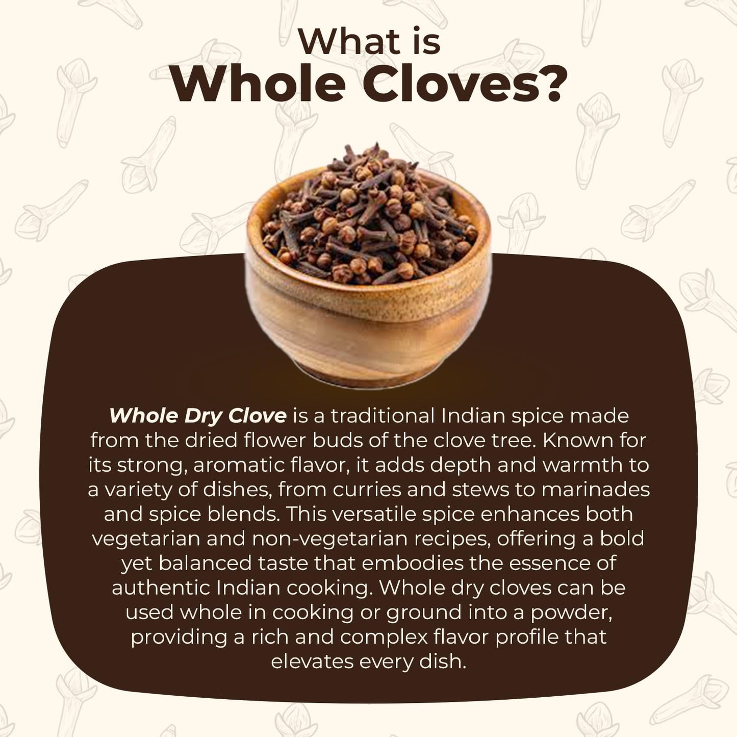 Swad Indian Spice Cloves, Whole, 7 Ounce