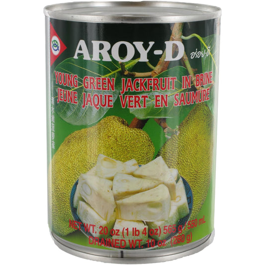Aroy-D Young Green Jackfruit in Brine, 20 Ounce (Pack of 6)