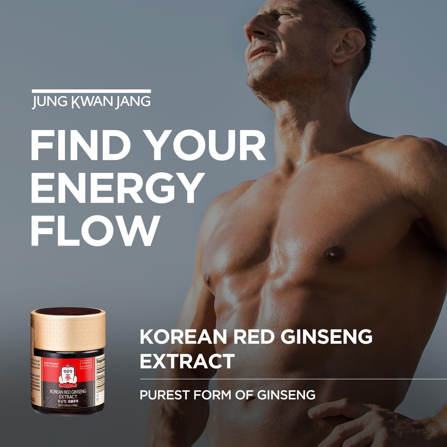 JUNG KWAN JANG Korean Red Panax Ginseng Concentrated Extract 50g - Korean Ginseng Roots, Boosts Immune System, Energy, Stamina, Healing/Recovery, Focus/Fatigue
