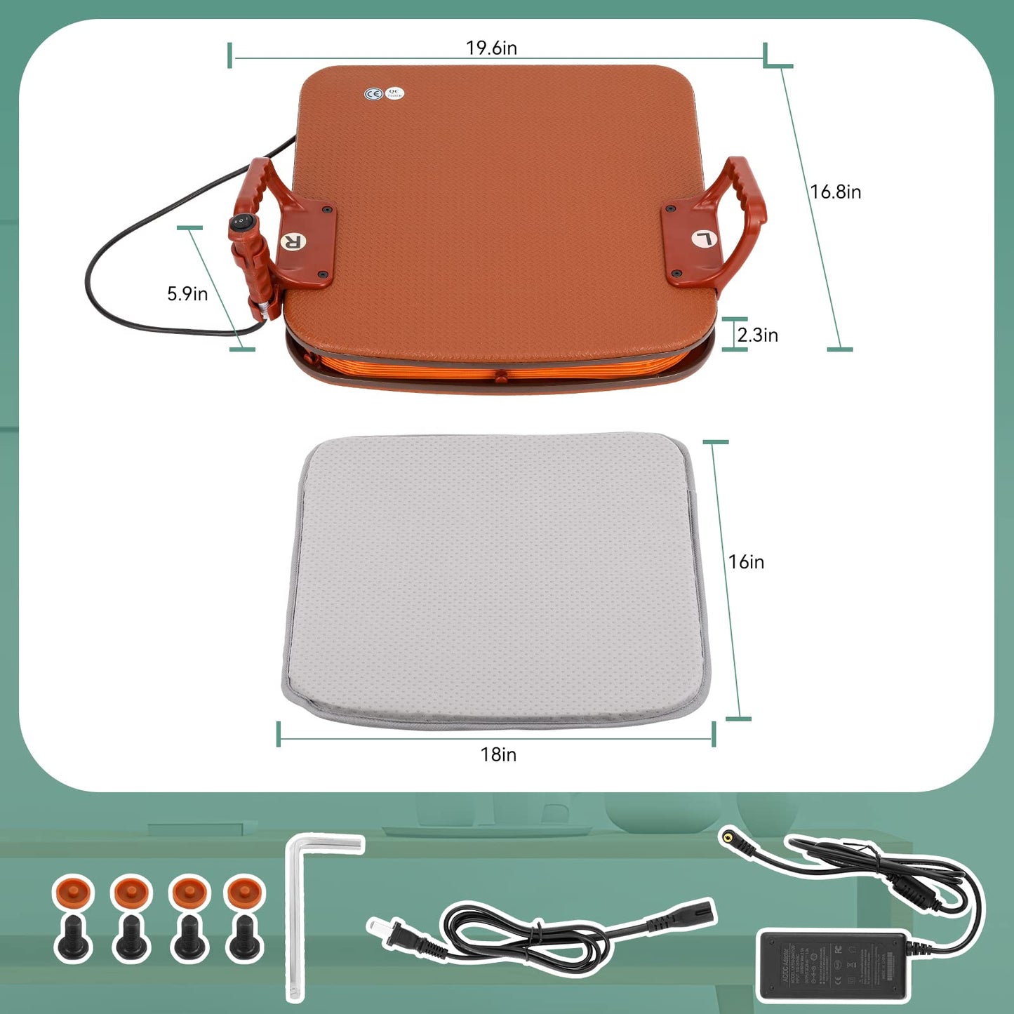 Seat Assist Lifting Cushion for Elderly with Pad, Chair Lift Assist Devices for Seniors Adults with 220lb Weight Capacity Lifting Angle Up to 35°, Portable seat Lift with Button Control
