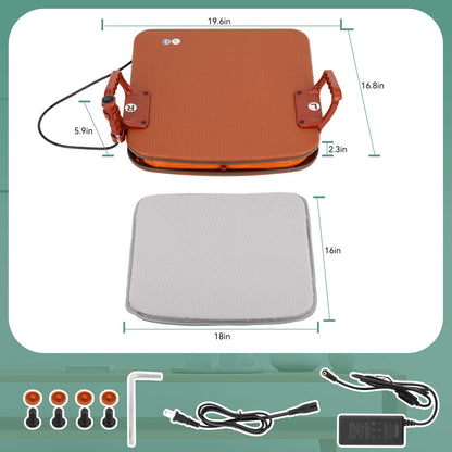 Seat Assist Lifting Cushion for Elderly with Pad, Chair Lift Assist Devices for Seniors Adults with 220lb Weight Capacity Lifting Angle Up to 35°, Portable seat Lift with Button Control