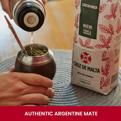 Yerba Mate Cruz de Malta, 2.2 Lbs / 1 Kilo each bag, 3-pack