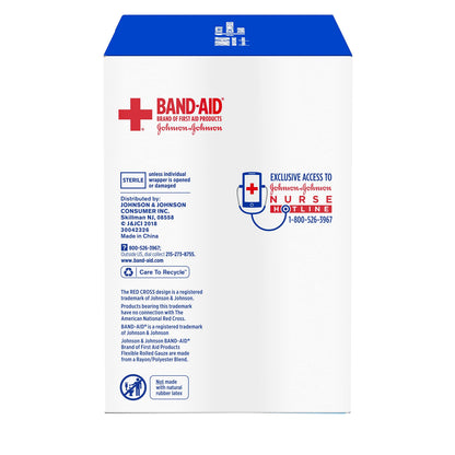 Band-Aid Brand of First Aid Products Flexible Rolled Gauze Dressing for Minor Wound Care, Soft Padding and Instant Absorption, 3 Inches by 2.1 Yards, Value Pack 5 ct