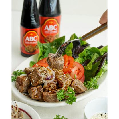 ABC Sweet Soy, Black Dark Marinade, 20.3 Oz, Savory Sauce, Dip, Stir-fry, Glaze, Vegan, No MSG, Plant-based, Halal, Umami Flavor, Indonesian Kecap Manis Made with Coconut Sugar
