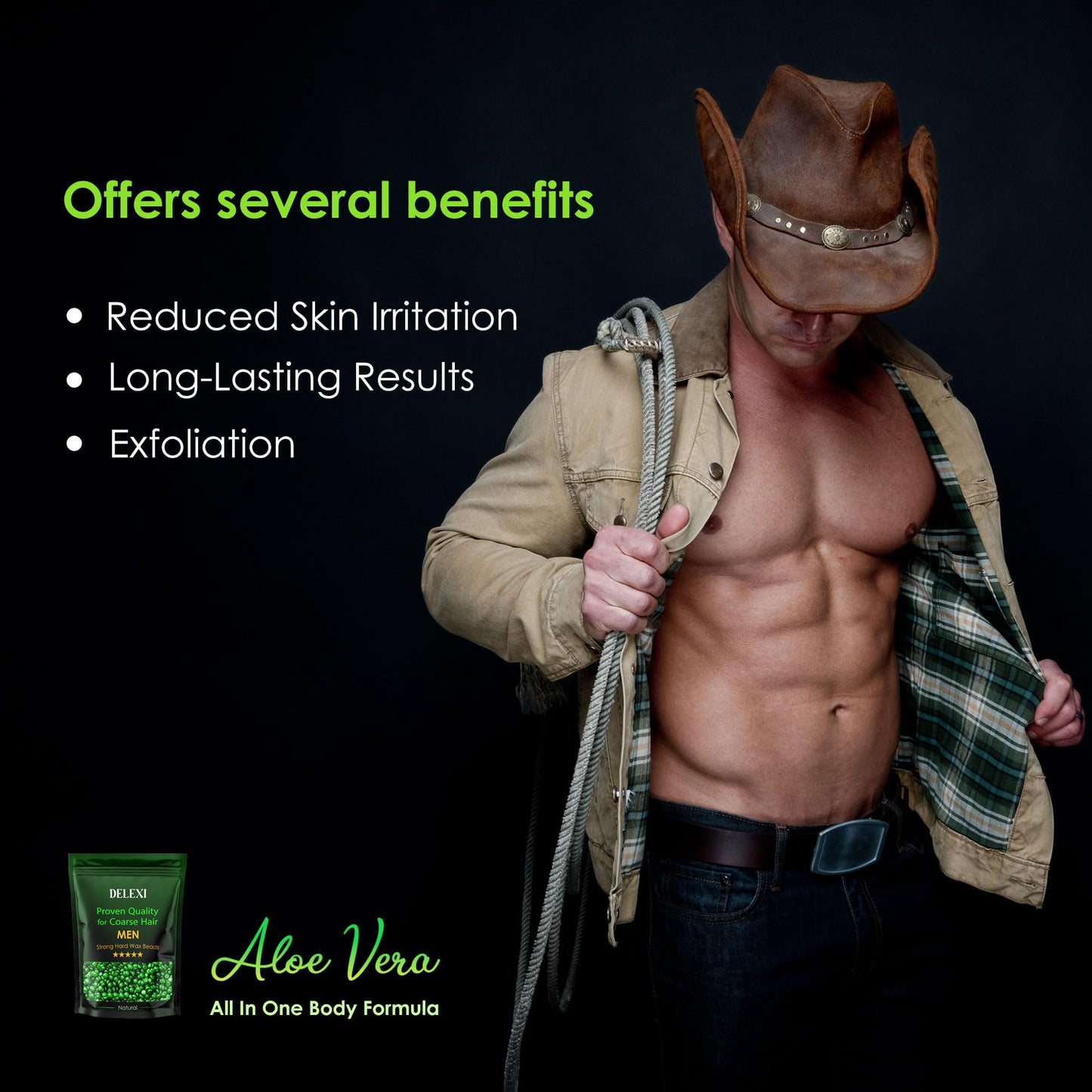 Men’s Waxing Kit for Coarse Back & Chest Hair – New Heavy-Duty Edition – Home Waxing System for Couples & Male Grooming – Includes Analog Warmer & Precision Tools for Beard & Brows