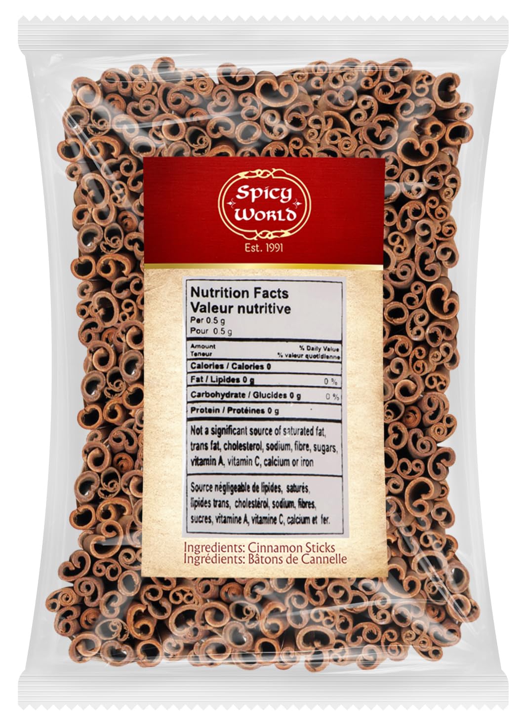 Spicy World Cinnamon Sticks 1.75 Pound Bulk Bag - 150 to 175 Sticks - Strong Aroma, Perfect for Baking, Cooking & Beverages - 3+ Inches Length - Cassia Saigon Cinnamon from Vietnam 28 Oz