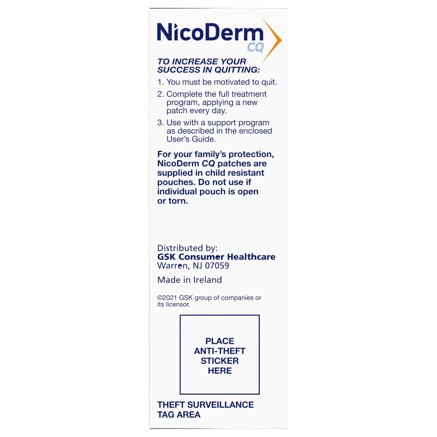 NicoDerm CQ Step 1 Nicotine Patches to Quit Smoking, 21 mg, Stop Smoking Aid, 14 Count