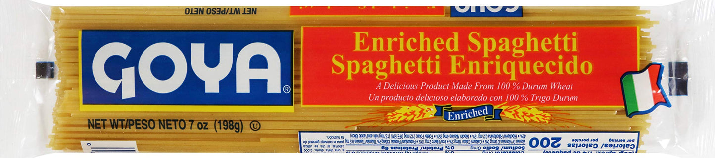 Goya Foods Spaghetti Pasta, 7-Ounce (Pack of 20)