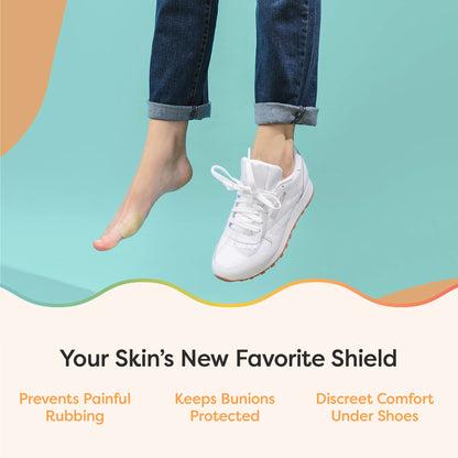 ZenToes Bunion Pads to Wear with Shoes – Waterproof Soft Bunion Cushion Protector, Breathable Adhesive Foot Pad for All Day Comfort & Support, 48 Count