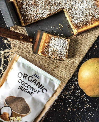 Jans Organic Coconut Sugar 16 oz | Made from Fresh Coconut | Gluten-Free | Non-GMO | Low Glycemic | Paleo & Vegan Friendly | Mild Caramel Flavor | USDA Certified Organic (Pack of 1)
