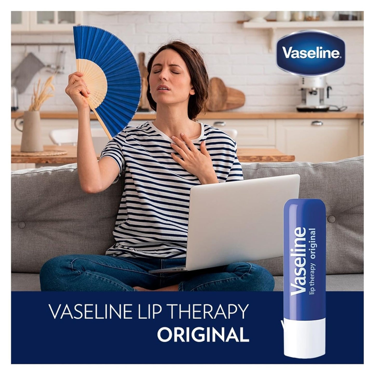 Vaseline Lip Therapy Variety 4-Pack, Moisturizing Lip Balm with Vitamin E, 0.16 Oz Ea