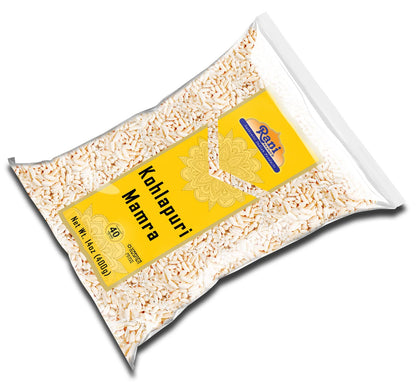 Rani Kohlapuri Mumra (Puffed Rice) 14oz (400g) ~ All Natural | No Color | Gluten Friendly | Vegan | NON-GMO | Kosher | No Salt or fillers | Indian Origin
