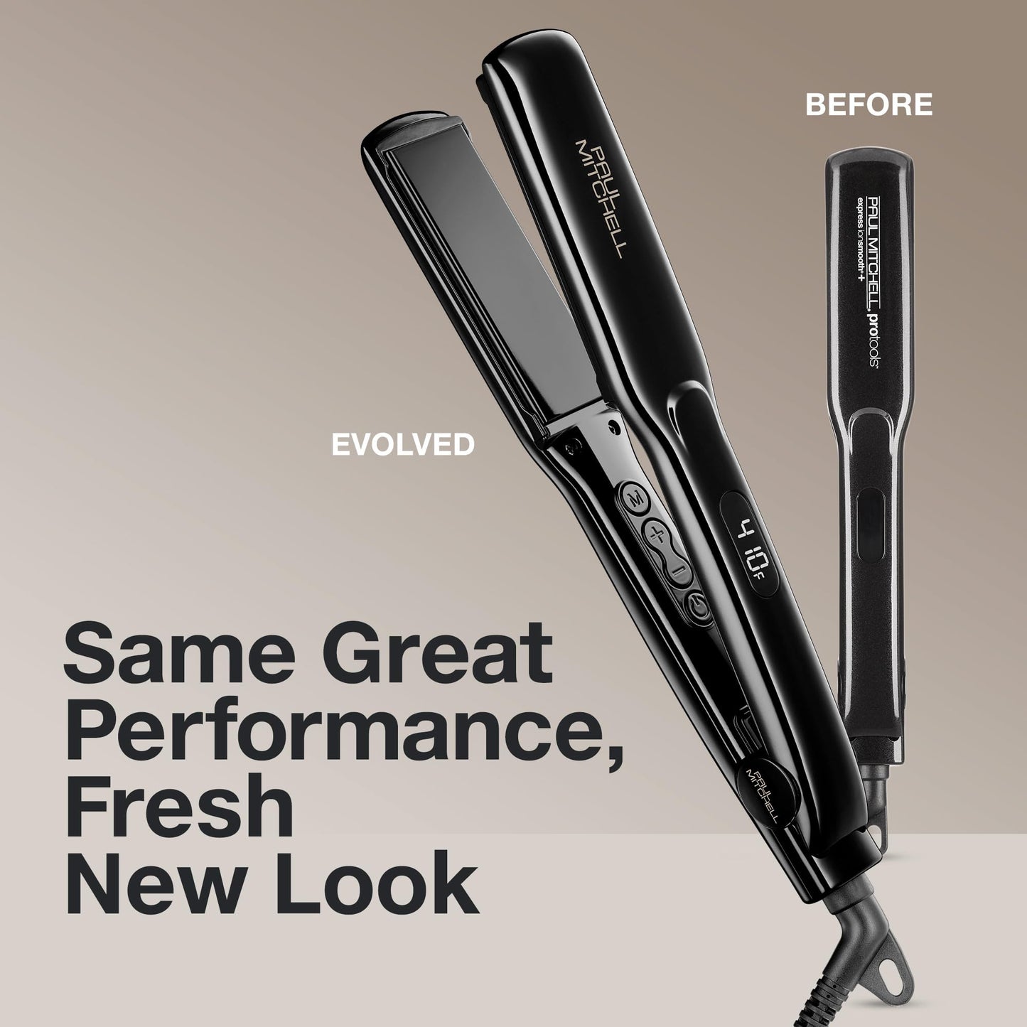 Paul Mitchell Smooth+ Ceramic Flat Iron, Adjustable Heat Settings, for Smoothing + Straightening