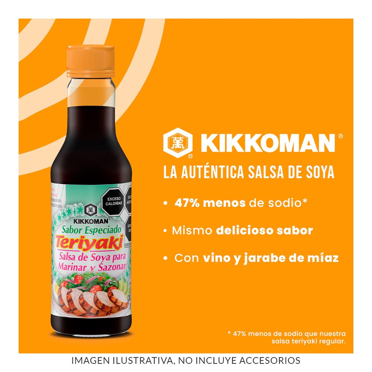 Kikkoman Less Sodium Teriyaki Sauce, 10 Ounce