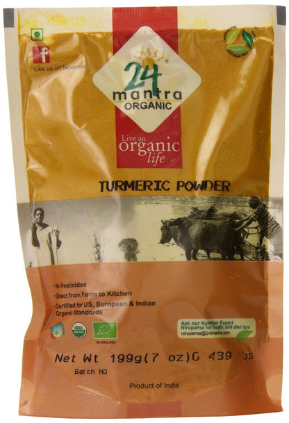Organic Coriander Seeds Powder 7 Ounces, USDA Organic, No Pesticides, No Adulteration, No Sodium - 24 Mantra Organic