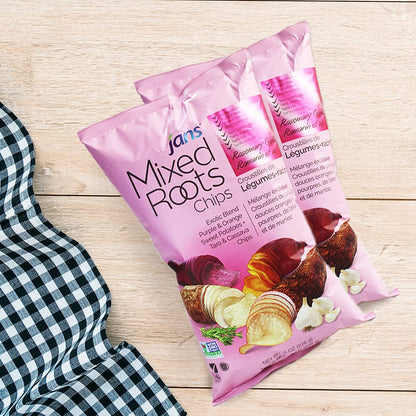 Mixed Roots Chips - All Natural Vegetable Chips (Rosemary Garlic, 8 oz) | Trans Fat & Cholesterol Free | Gluten Free & Non-GMO | No Preservatives Exotic Roots