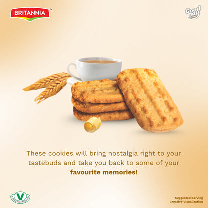 BRITANNIA Punjabi Cookies 21.90oz (620g) - Whole Wheat Cookies - Healthy, Delicious & Crispy - Breakfast & Tea Time Snacks (Pack of 1)
