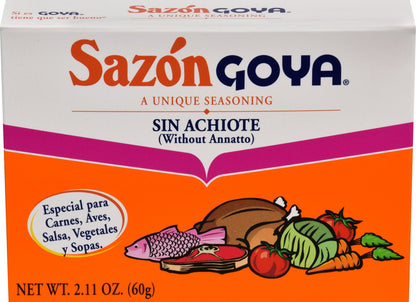 Goya Sazón Seasoning Without Annatto, 2.11 Ounce