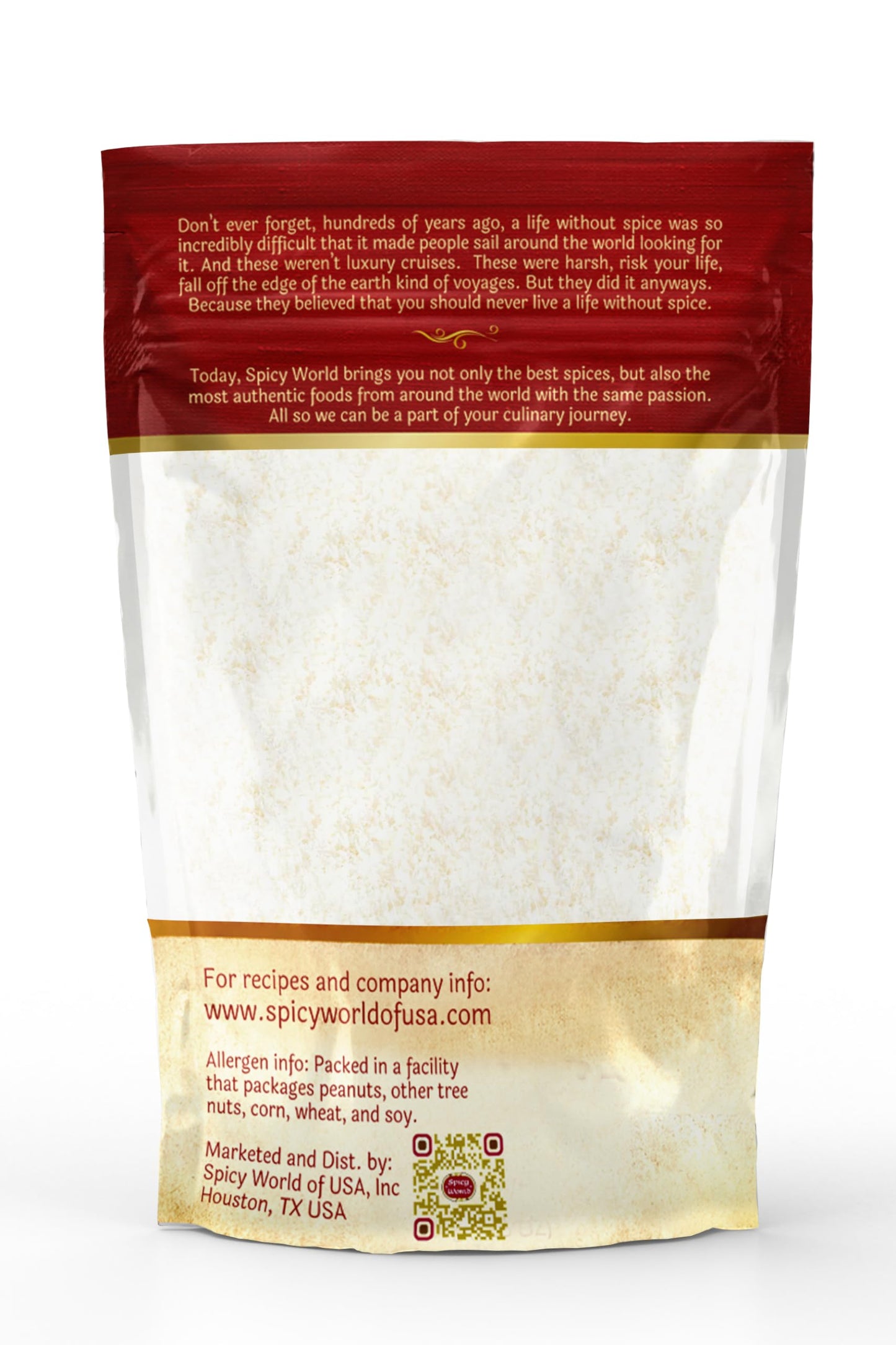 Spicy World Shredded Coconut Powder 1.5 Pound Bulk Bag (Desiccated Coconut) - Unsweetened & Finely Shredded Powdered - Great for Baking, Smoothies and More!