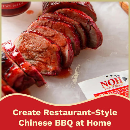 NOH Chinese Barbecue Char Siu Seasoning Mix, 2.5 oz Packet (Pack of 4) - Authentic Chinese Barbecue Seasoning for Restaurant-Style Classic Char Siu Taste - Ideal for Pork, Chicken, Ribs and More