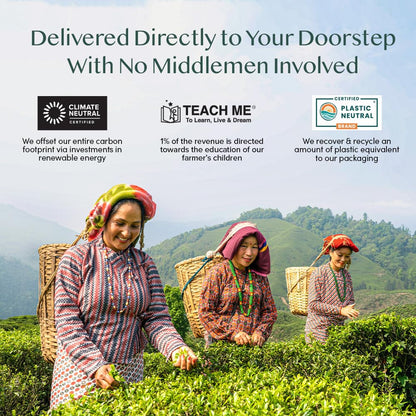 VAHDAM, Jungpana Premium Darjeeling Second Flush Black Tea 2024 | 3.53oz/100g, 100% Pure, Unblended & Freshly Hand-picked Loose-Leaf Tea | Fresh Summer Harvest | Brews 50+ cups