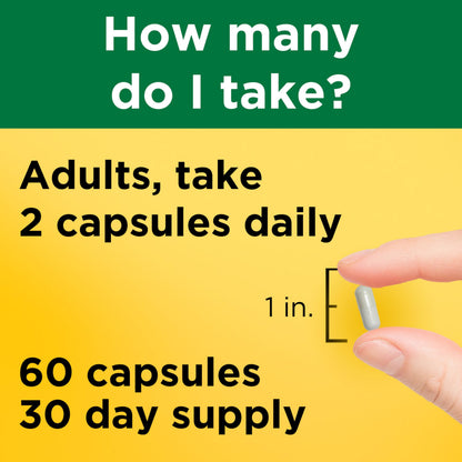 Nature Made Magnesium Glycinate 200 mg per Serving, Magnesium Supplement for Muscle, Heart, Nerve and Bone Support, 60 Magnesium Bisglycinate Capsules, 30 Day Supply