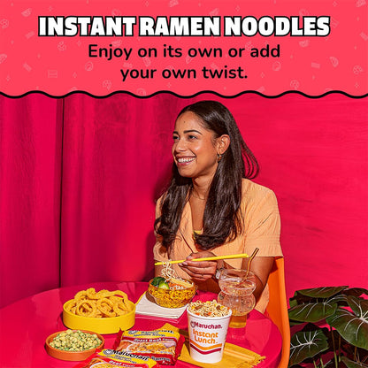 Maruchan Ramen Roast Beef, Instant Ramen Noodles, Ready to Eat Meals, 3 Oz, 24 Count