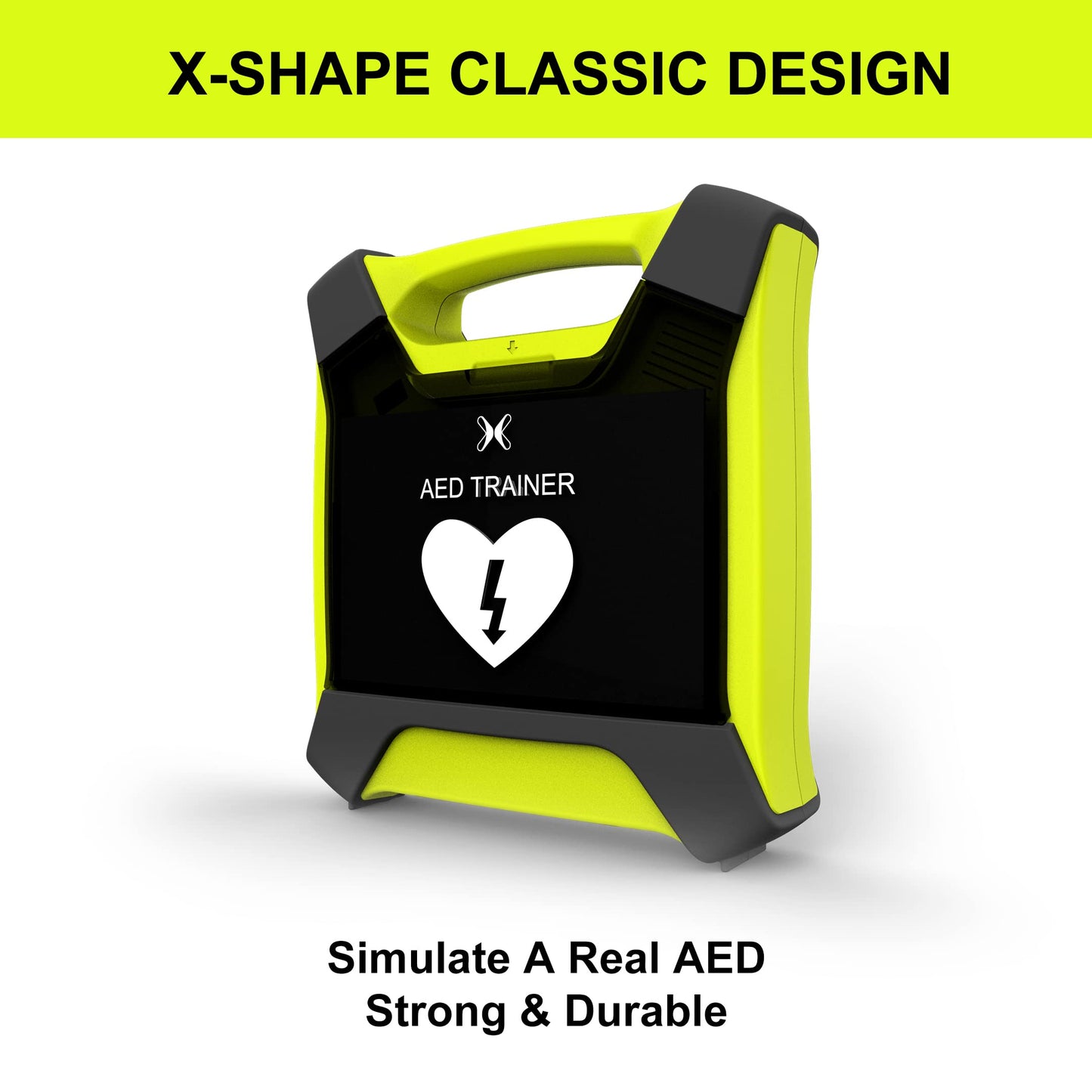 AED Trainer, XFT Professional AED Training Kit CPR Training Equipment Training Device Automatic External Defibrillator Simulator, for First Aid Trainee Beginner(XFT-120G)